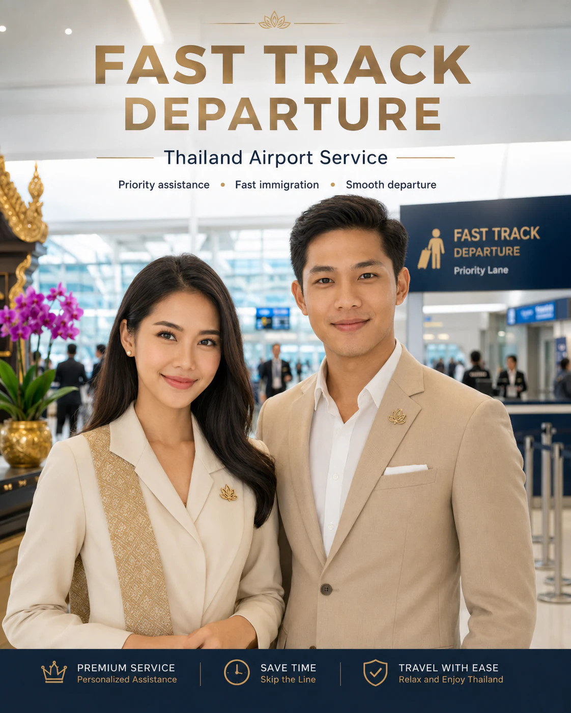 Departure Fast Track team at Phuket Airport